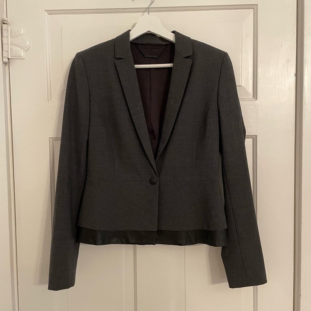 Women's Gray Blazer Jacket
